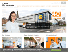 Tablet Screenshot of clarkcontracts.com